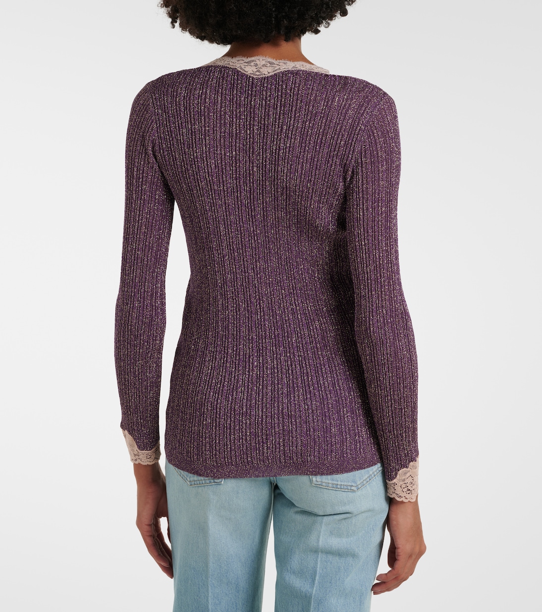 Lace-trimmed cardigan | Valentino