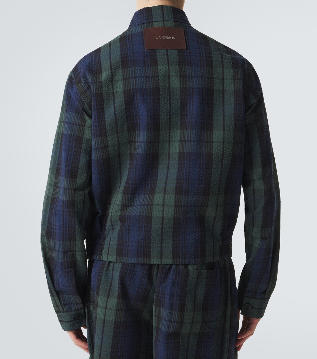 Chaqueta de sirsaca de algodón a cuadros | JW Anderson