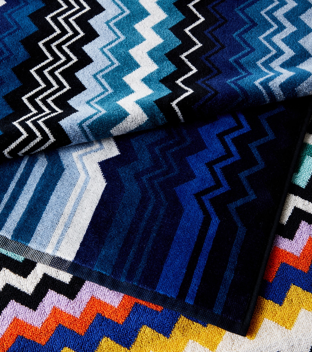 Giacomo set of 2 cotton terry towels | Missoni
