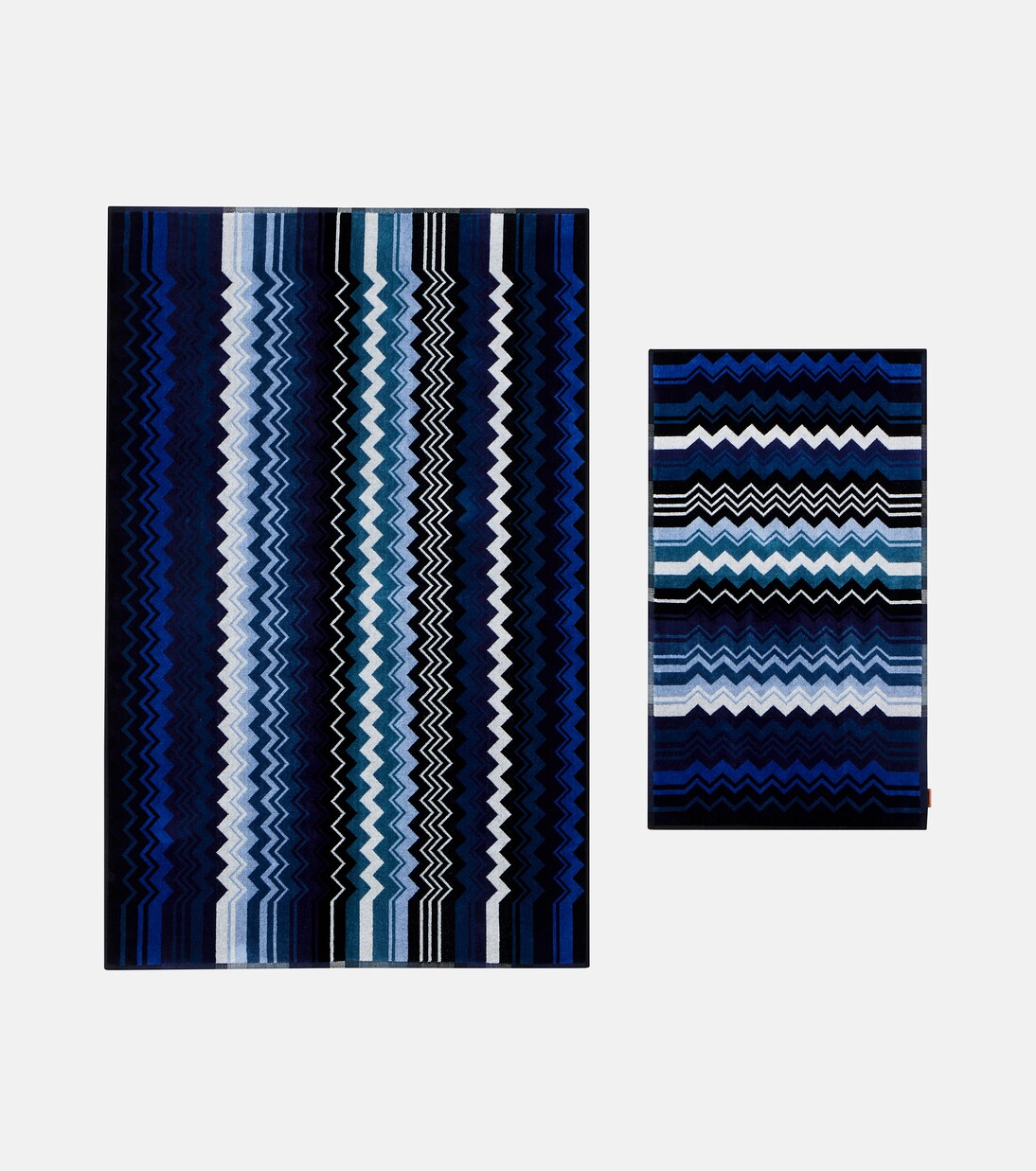 Giacomo set of 2 cotton terry towels | Missoni