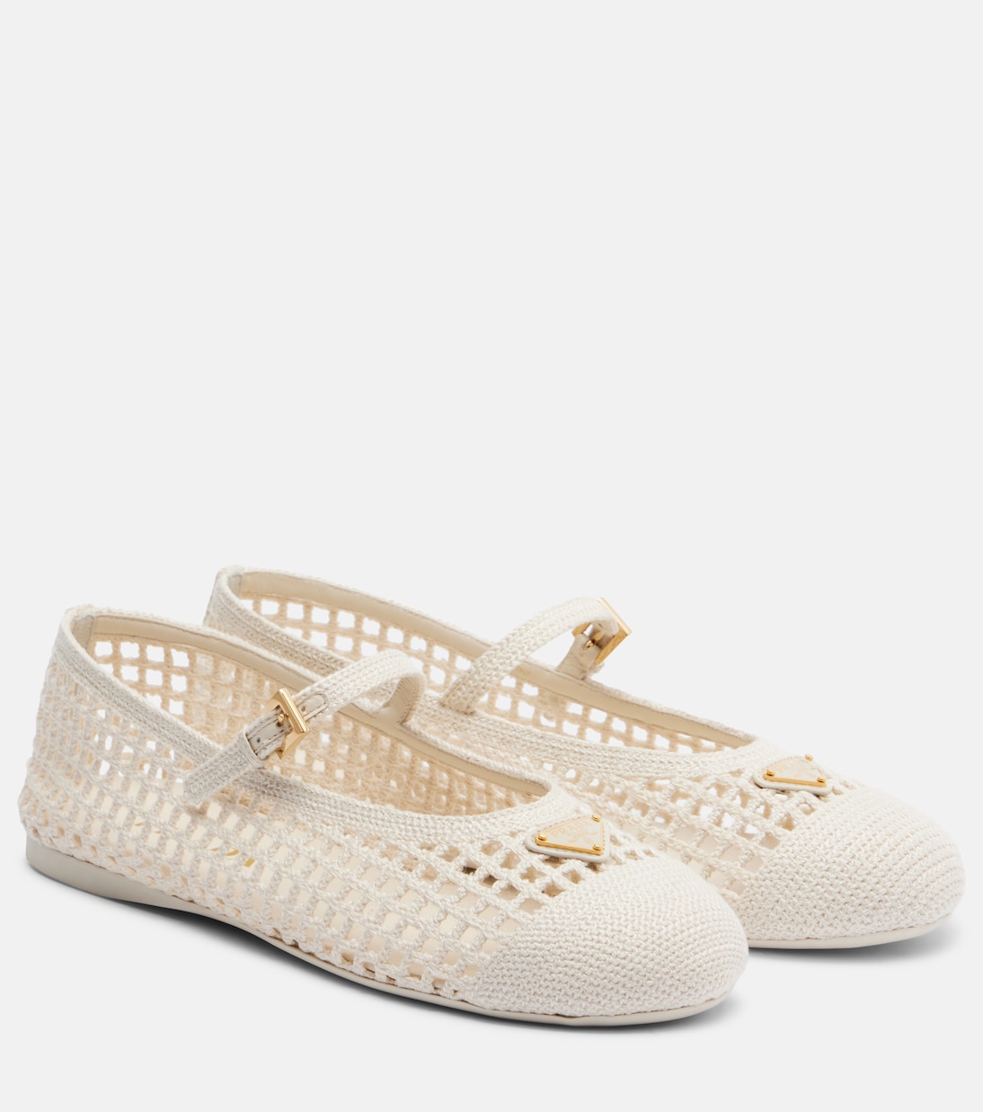 Crochet ballet flats | Prada