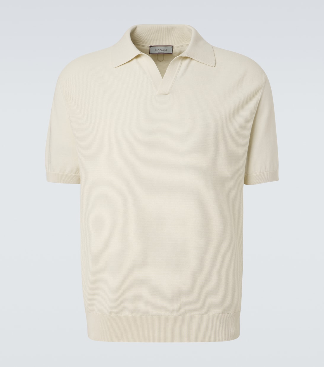 Cotton and silk polo shirt | Canali
