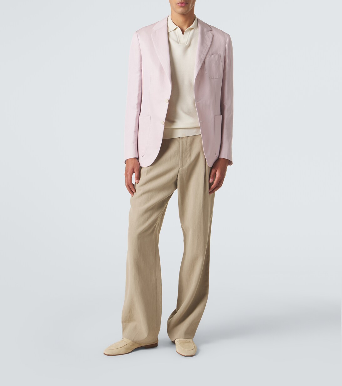 Cotton and silk polo shirt | Canali