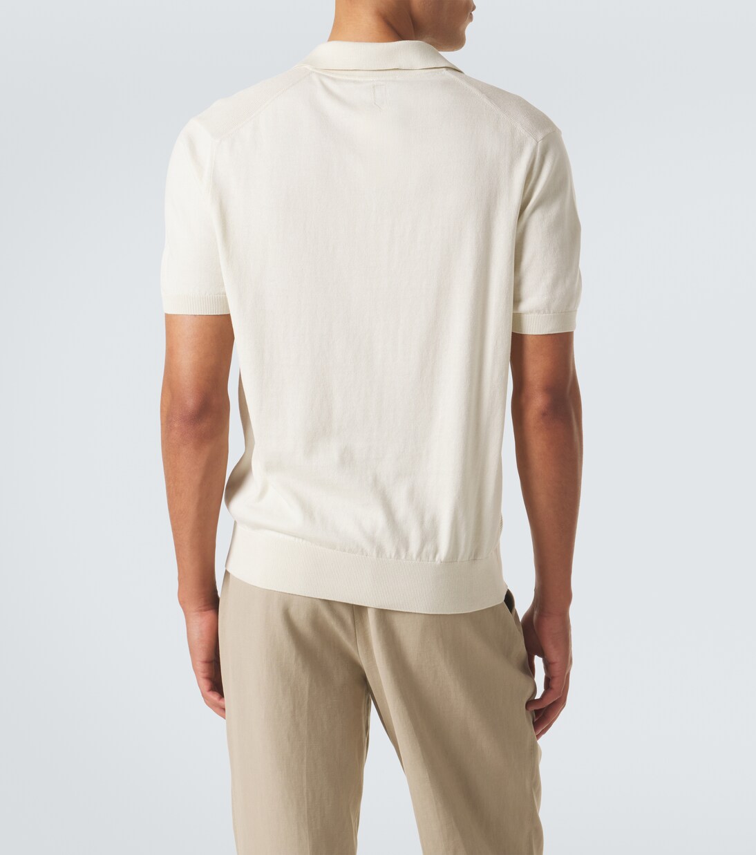 Cotton and silk polo shirt | Canali