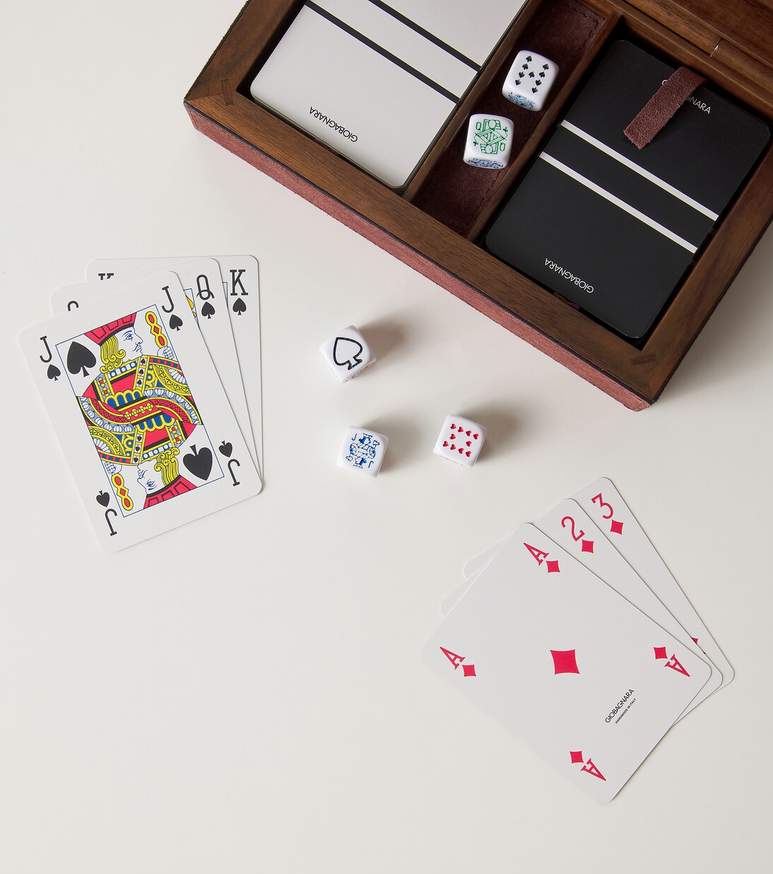 Royal dice and playing cards deck set | Giobagnara