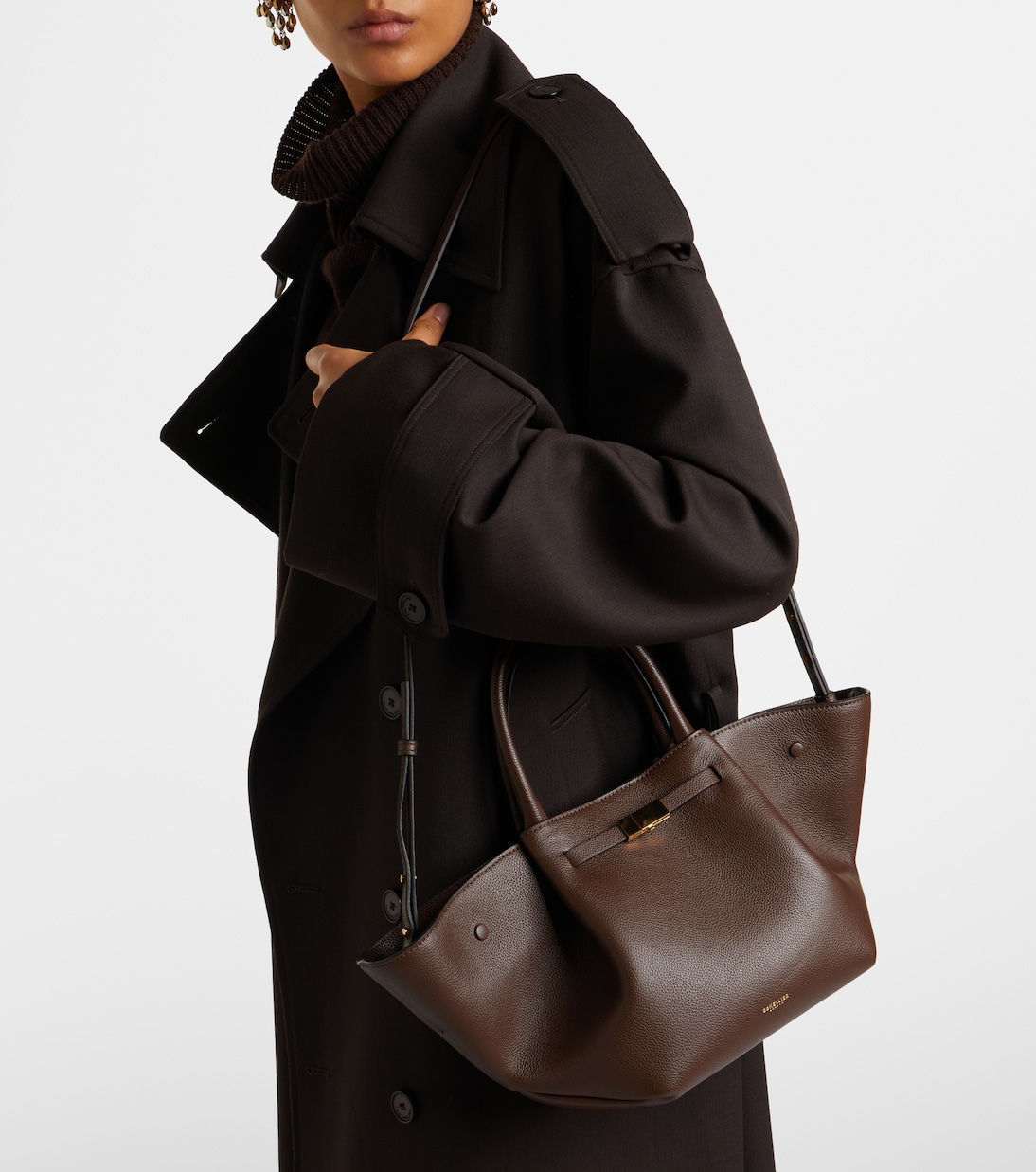 New York Small leather tote bag | DeMellier