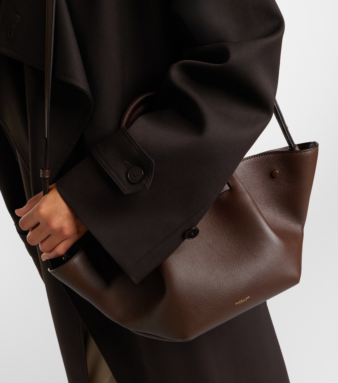 New York Small leather tote bag | DeMellier