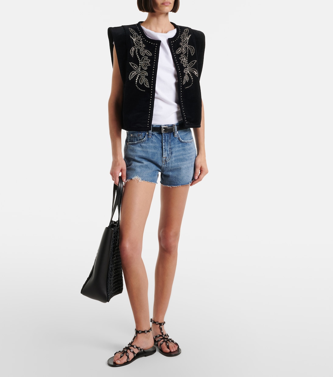 June denim shorts | 7 For All Mankind