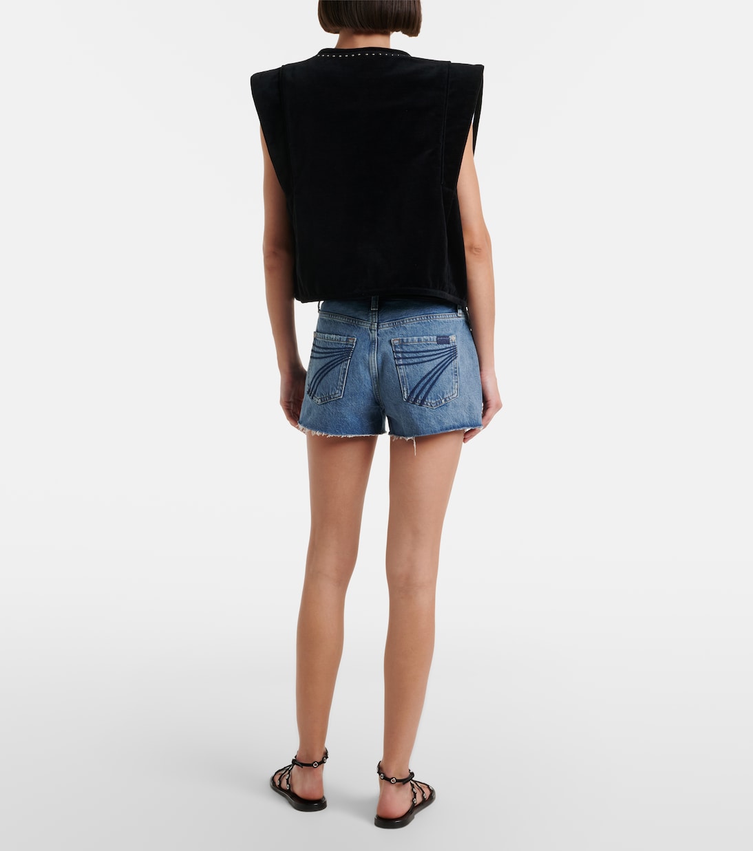June denim shorts | 7 For All Mankind