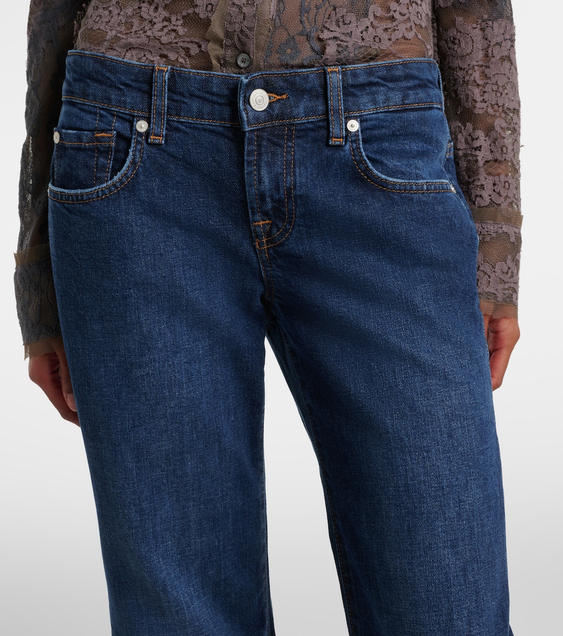 Jeans flared de tiro bajo | 7 For All Mankind