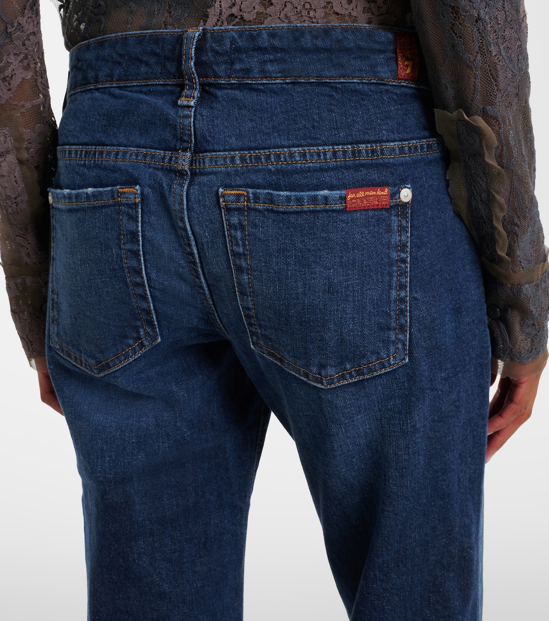 Jeans flared de tiro bajo | 7 For All Mankind