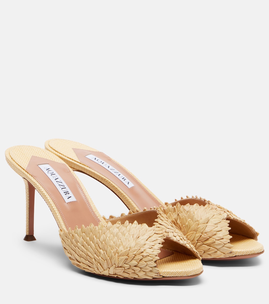 Rio Flirt raffia mules | Aquazzura