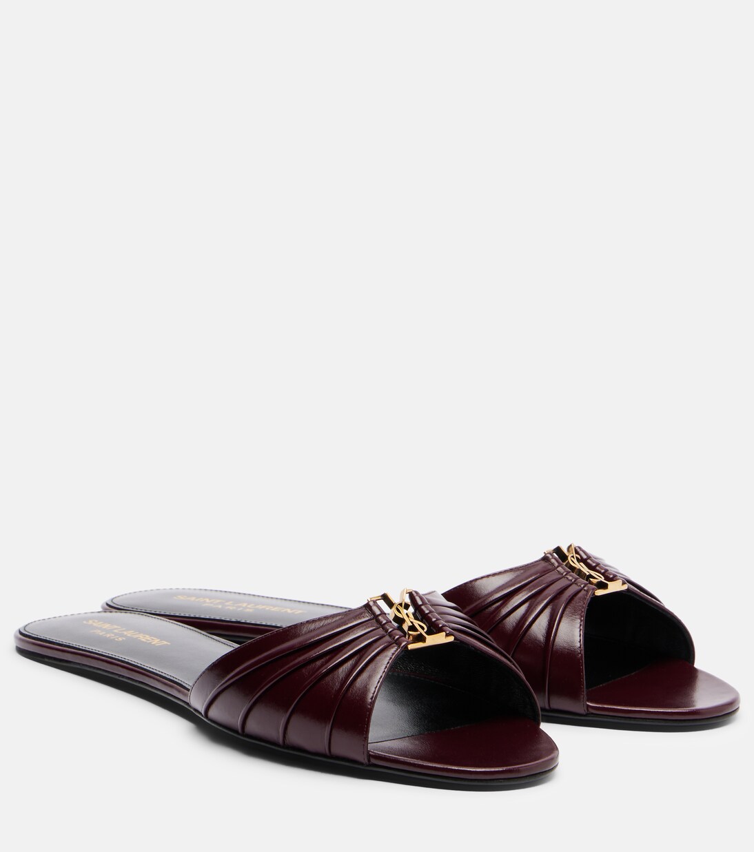 Mules Babylone en cuir | Saint Laurent