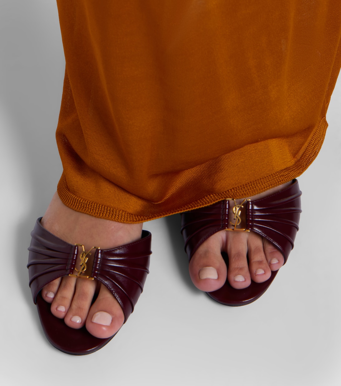 Mules Babylone en cuir | Saint Laurent