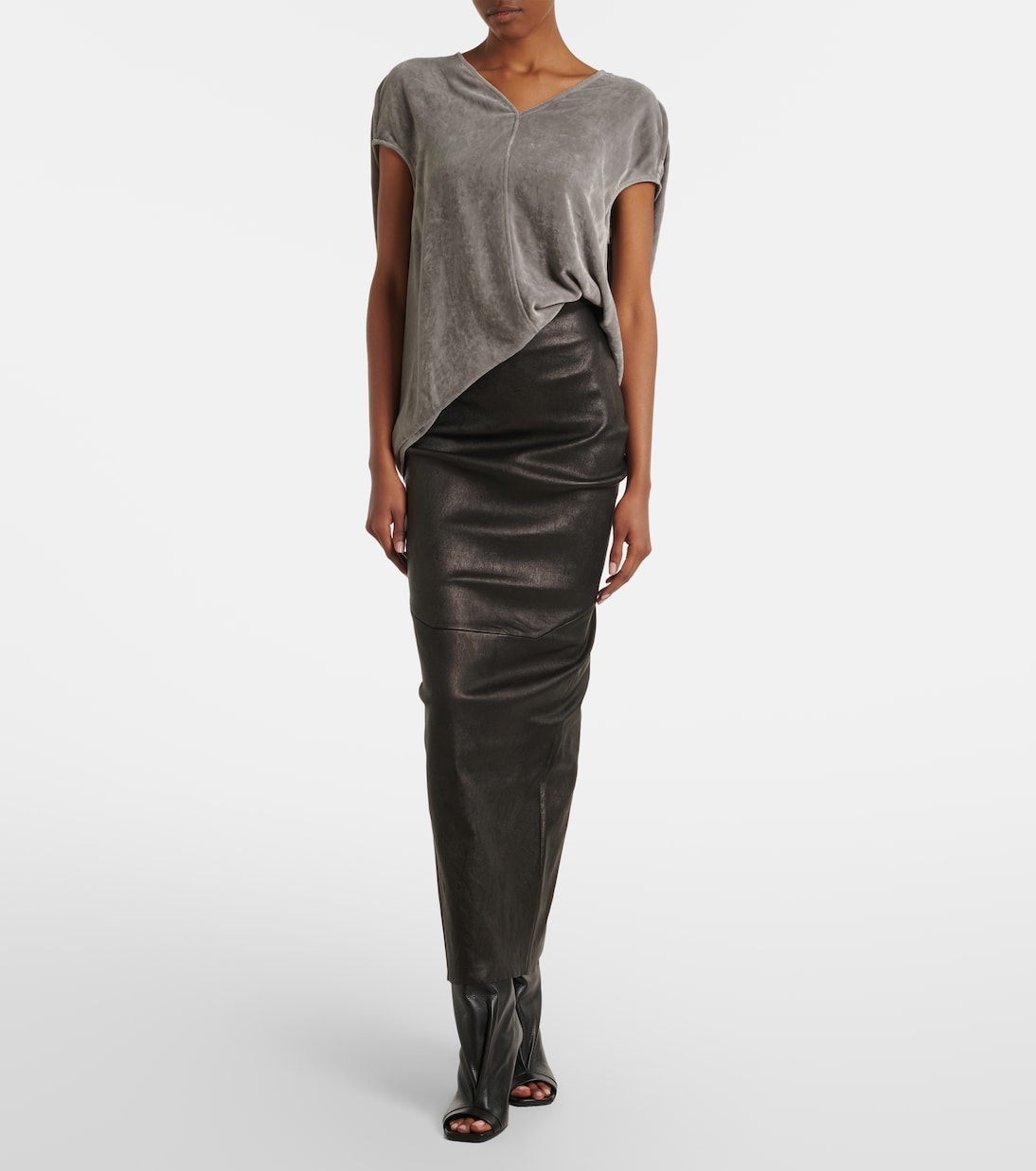 Floating velvet top | Rick Owens