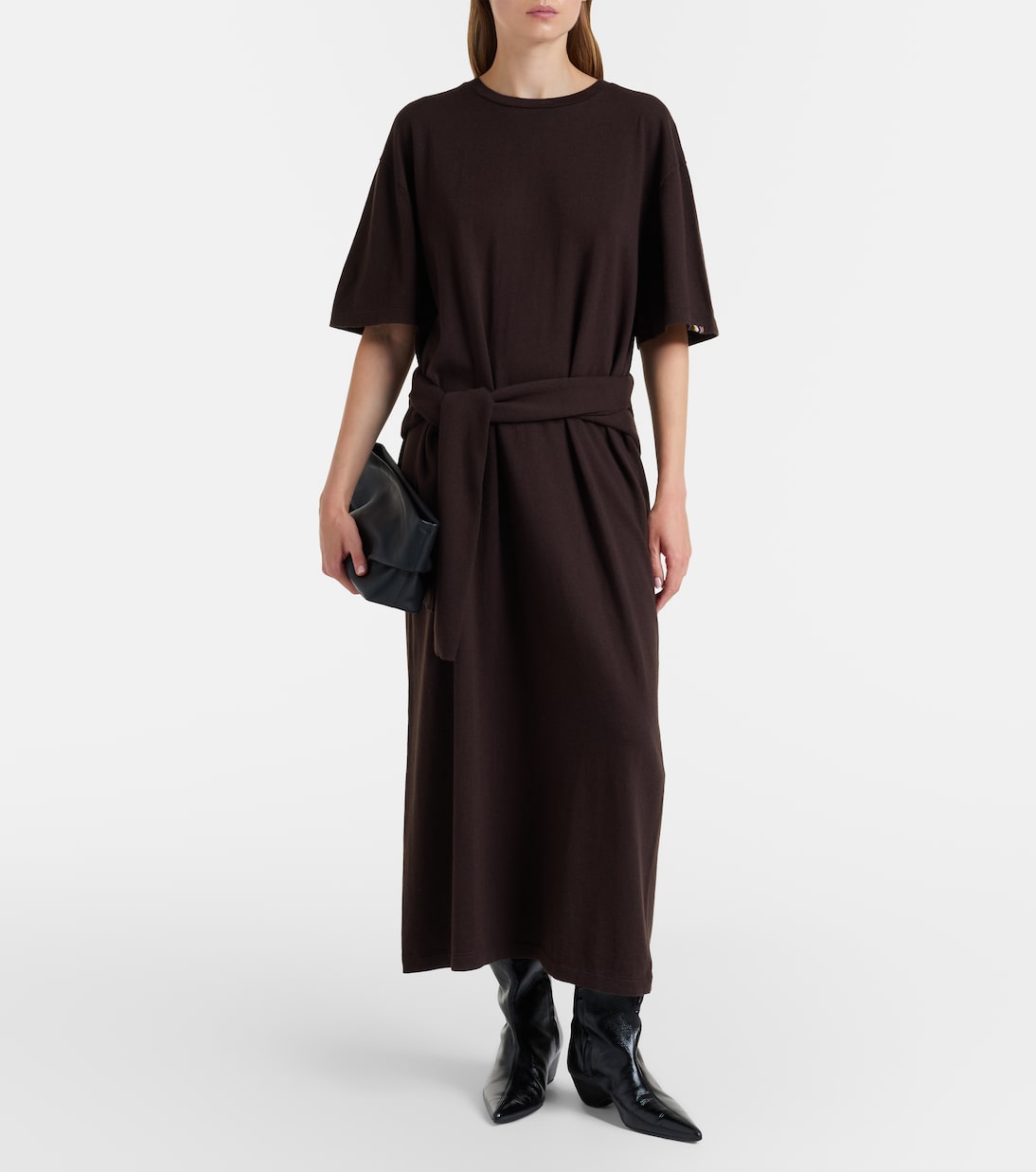 N°321 Kris cotton and cashmere maxi dress | Extreme Cashmere