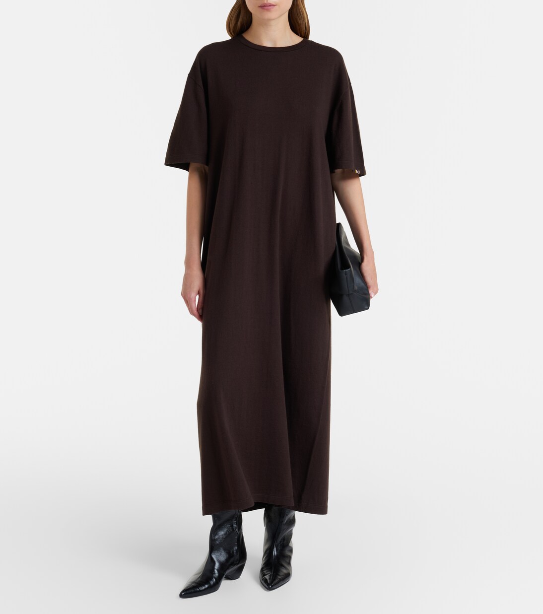 N°321 Kris cotton and cashmere maxi dress | Extreme Cashmere