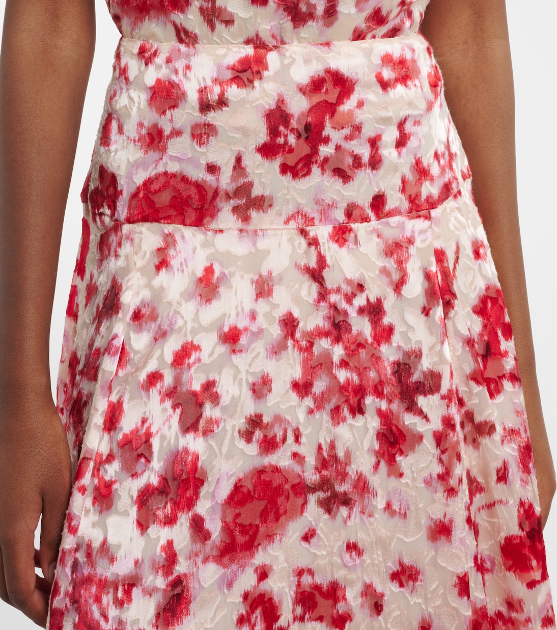 Jupe longue Hilza à fleurs en jacquard | Isabel Marant