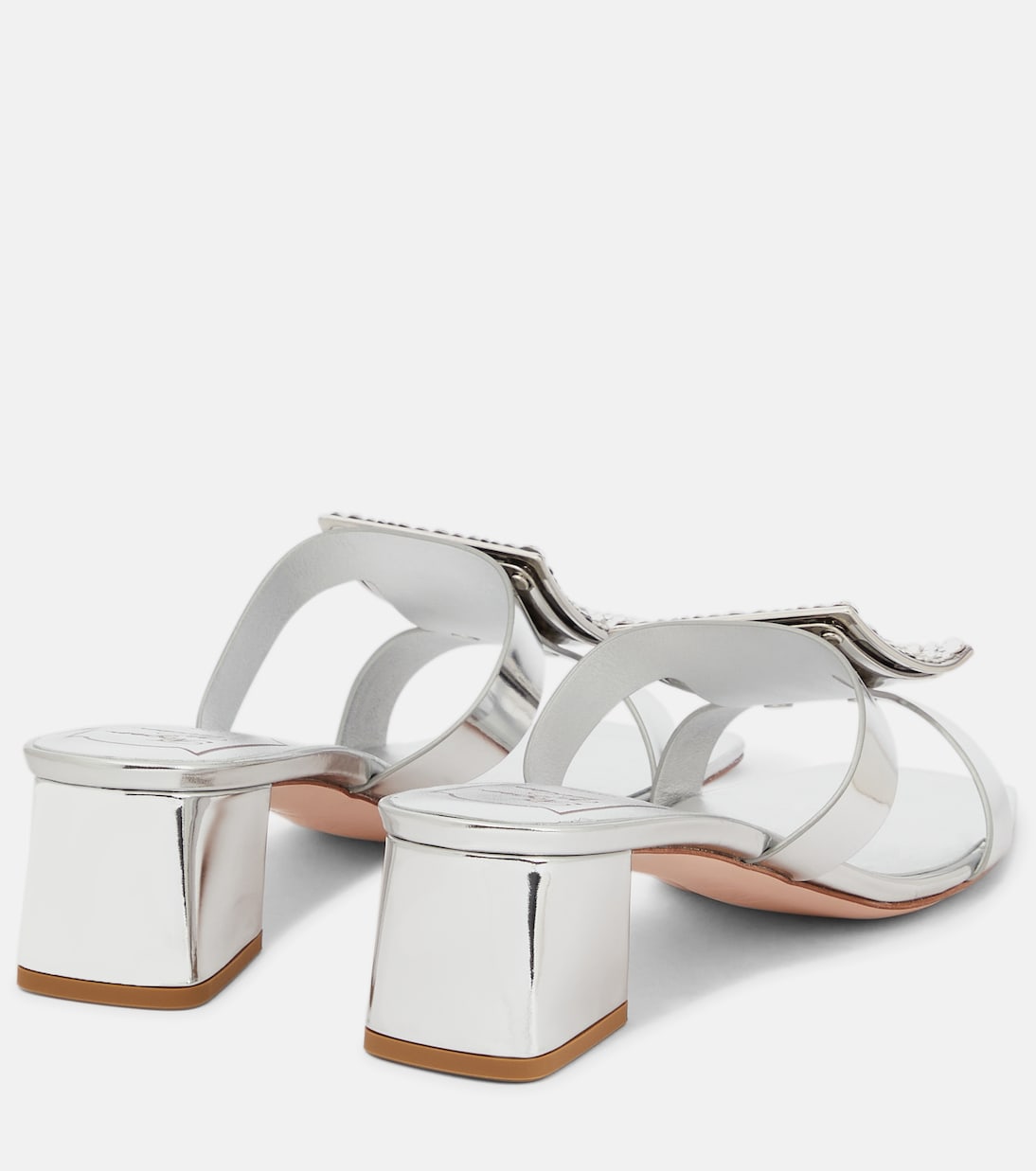Bikiviv' 45 metallic leather sandals | Roger Vivier
