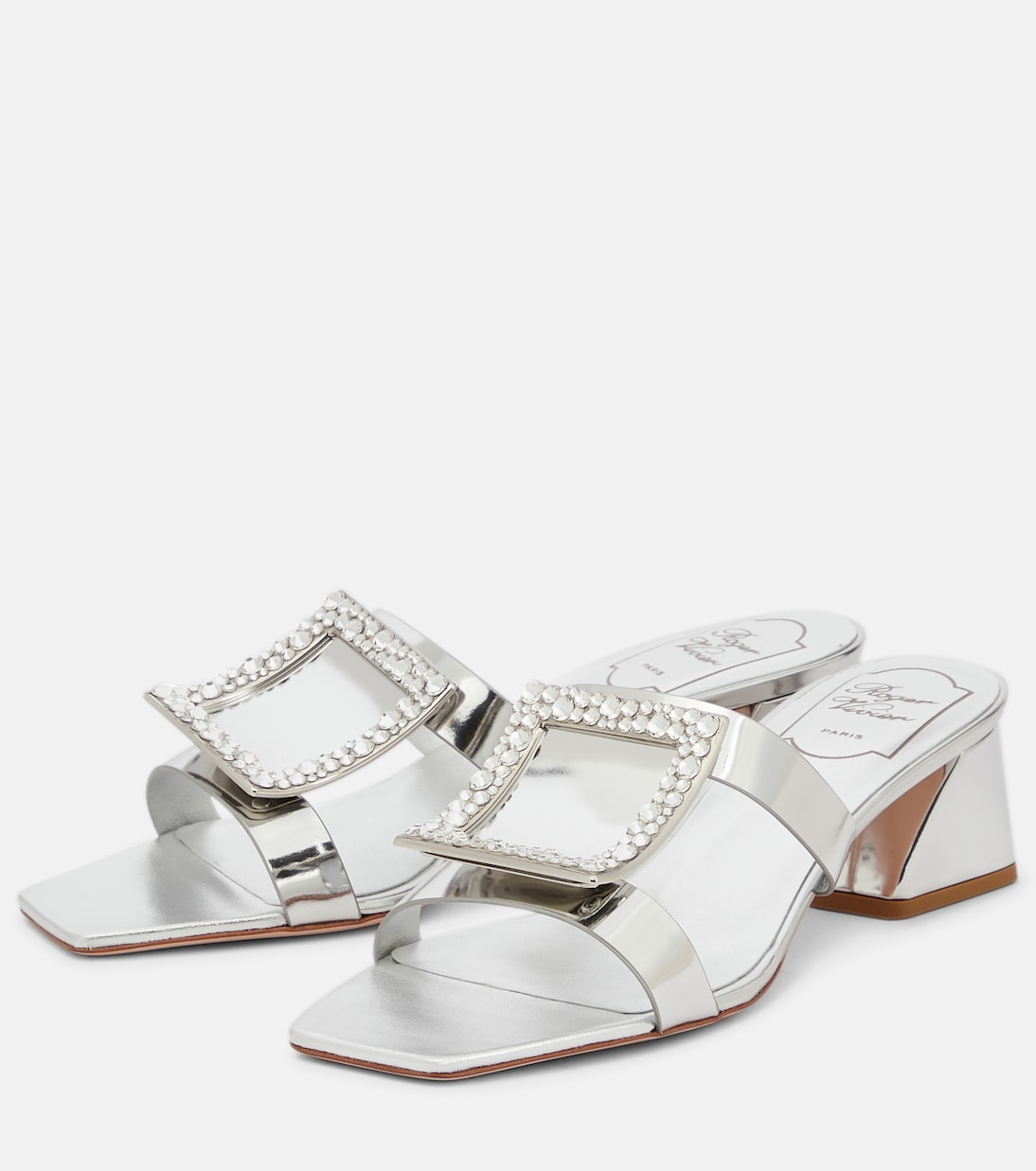 Bikiviv' 45 metallic leather sandals | Roger Vivier