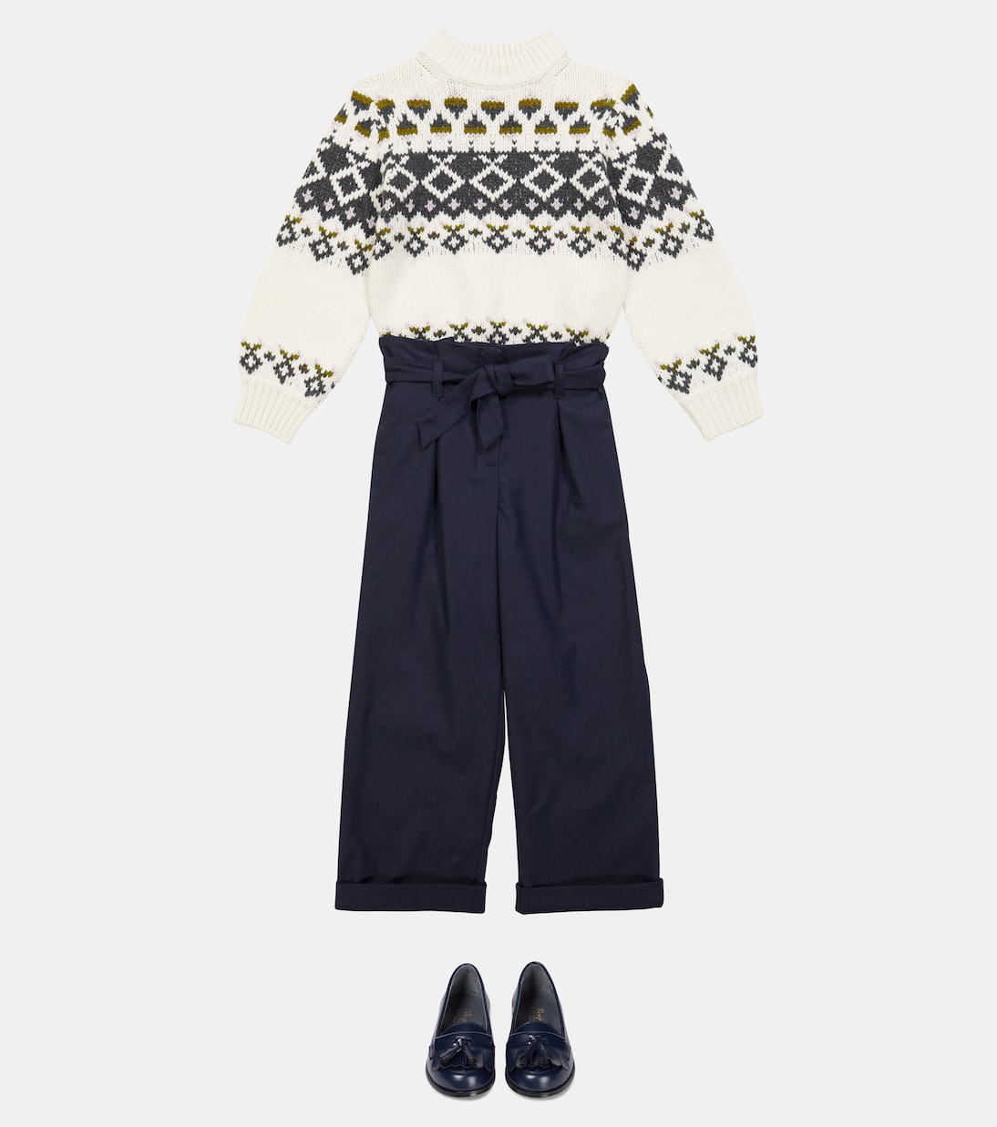 Pantalon ample Natalia en flanelle | Bonpoint