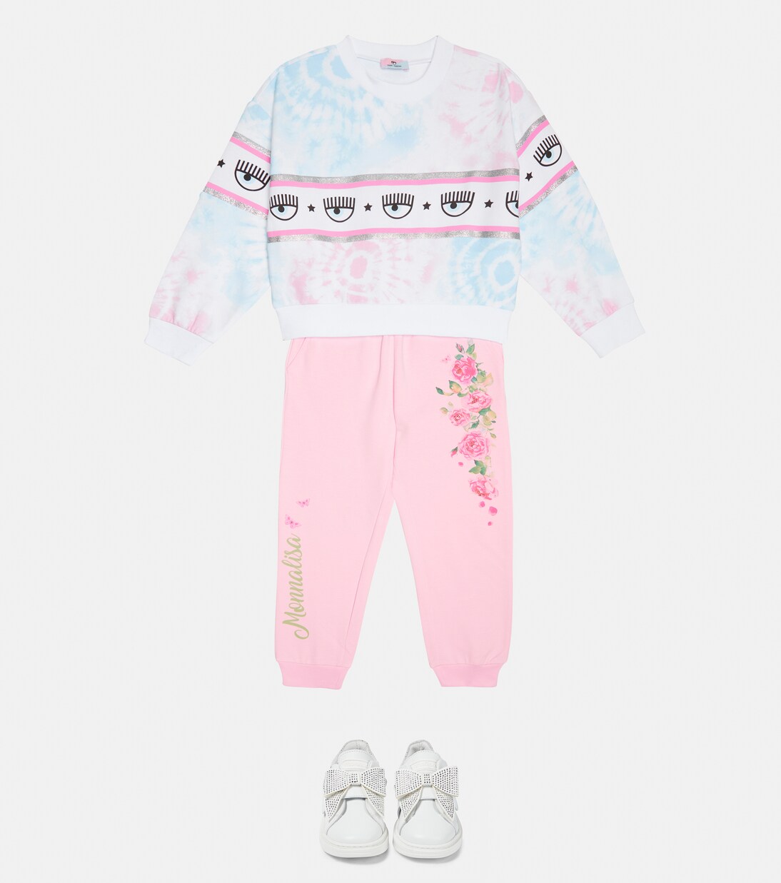 Printed cotton-blend sweatpants | Monnalisa