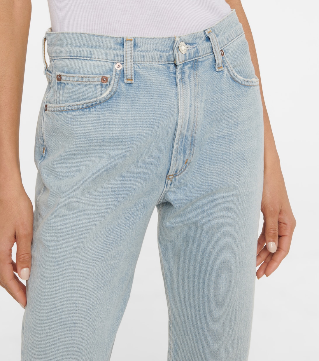 Mia mid-rise straight jeans | Agolde