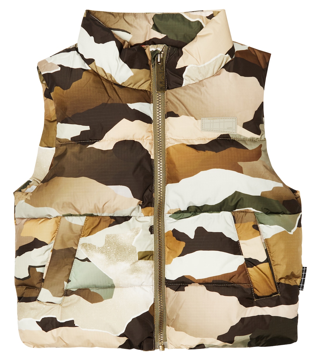 Heike camouflage puffer vest | Molo