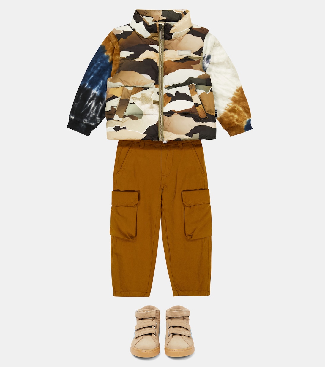 Heike camouflage puffer vest | Molo