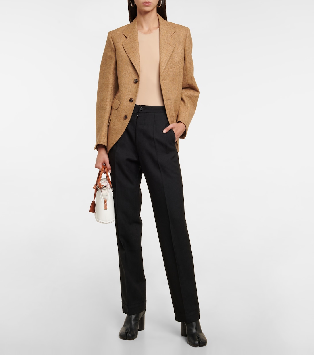 High-Rise-Hose aus Wolle | Maison Margiela