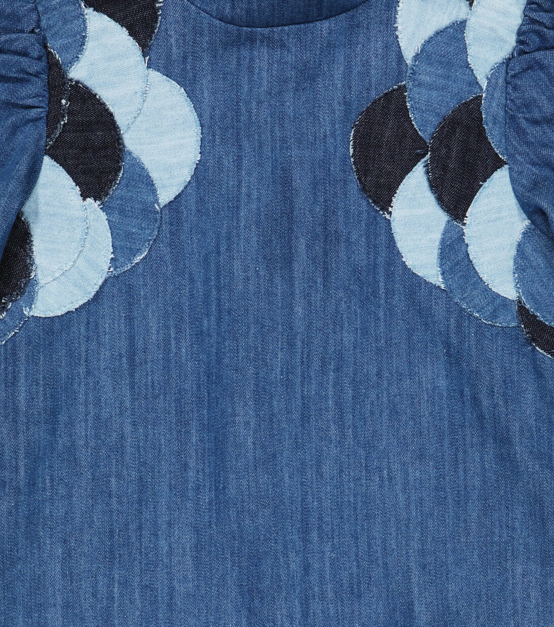 Patchwork denim dress | Chloé Kids