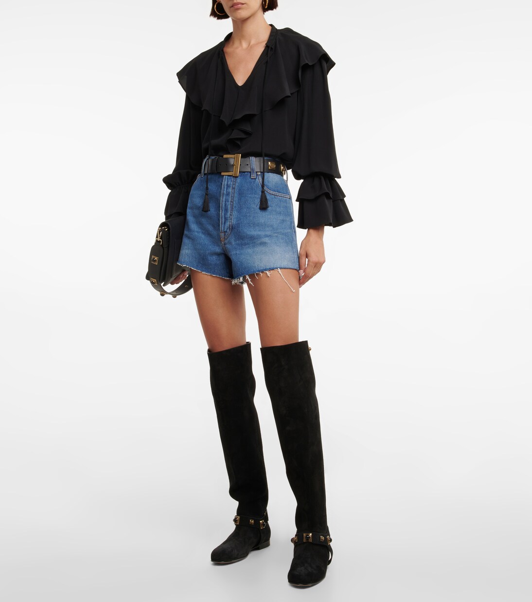 Crown Me suede knee-high boots | Etro