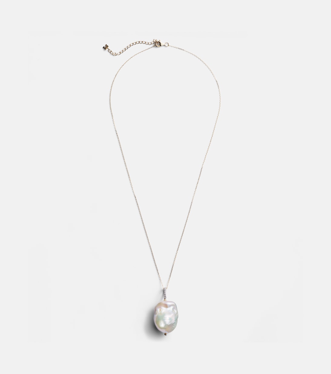 Collier en or 14 ct, diamants et perle | Mateo