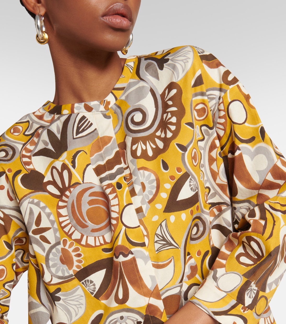 Bedruckte Bluse Ilenia aus einem Baumwollgemisch | 'S Max Mara