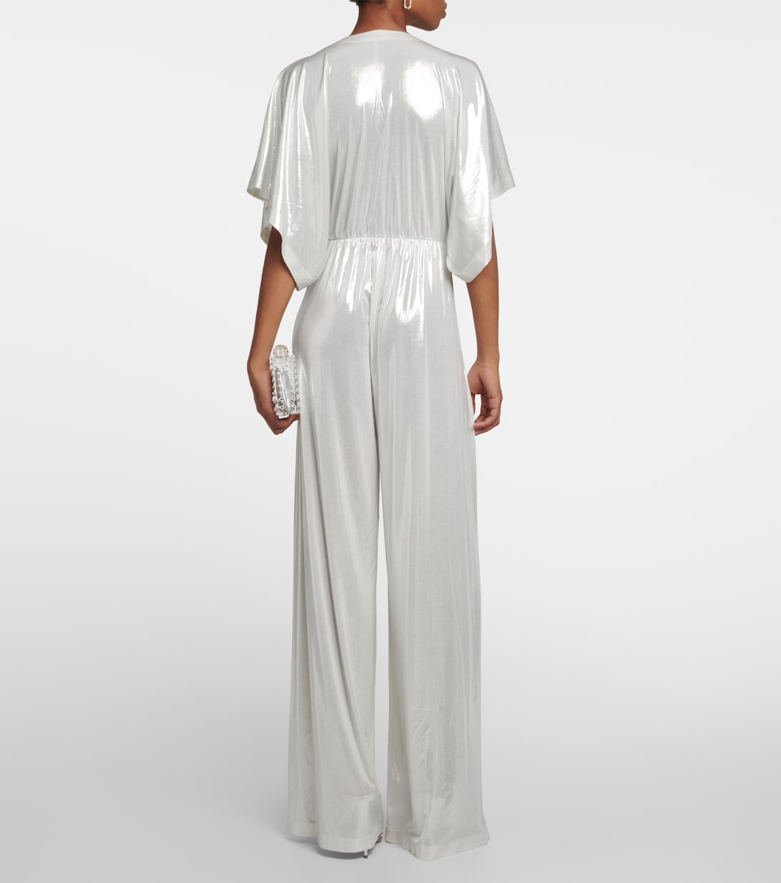Rectangle metallic jumpsuit | Norma Kamali