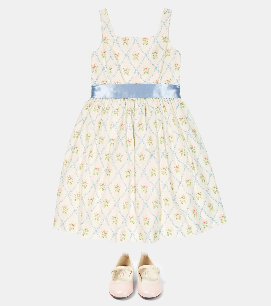 Printed cotton and silk dress | Polo Ralph Lauren Kids