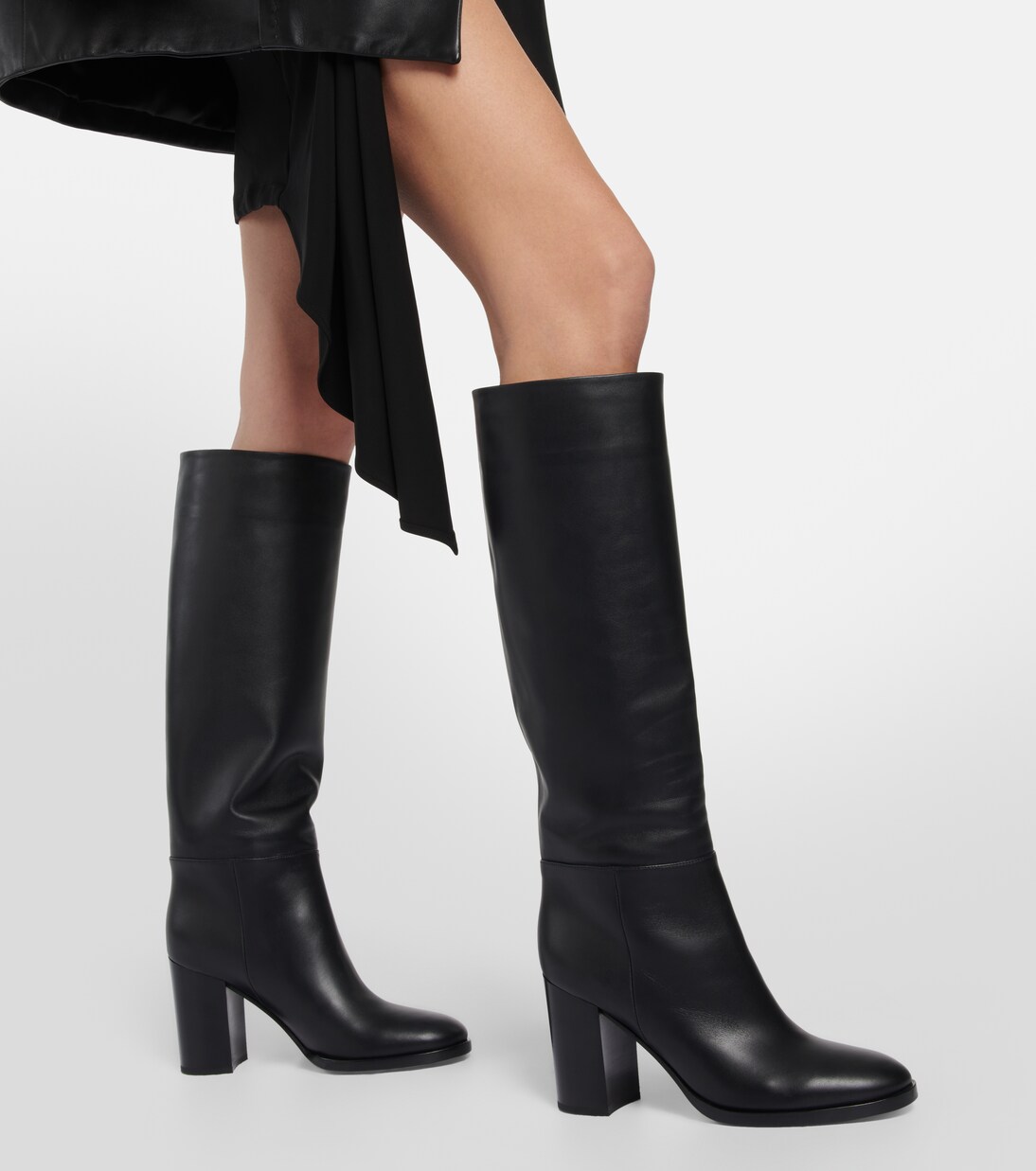 Santiago knee-high leather boots | Gianvito Rossi