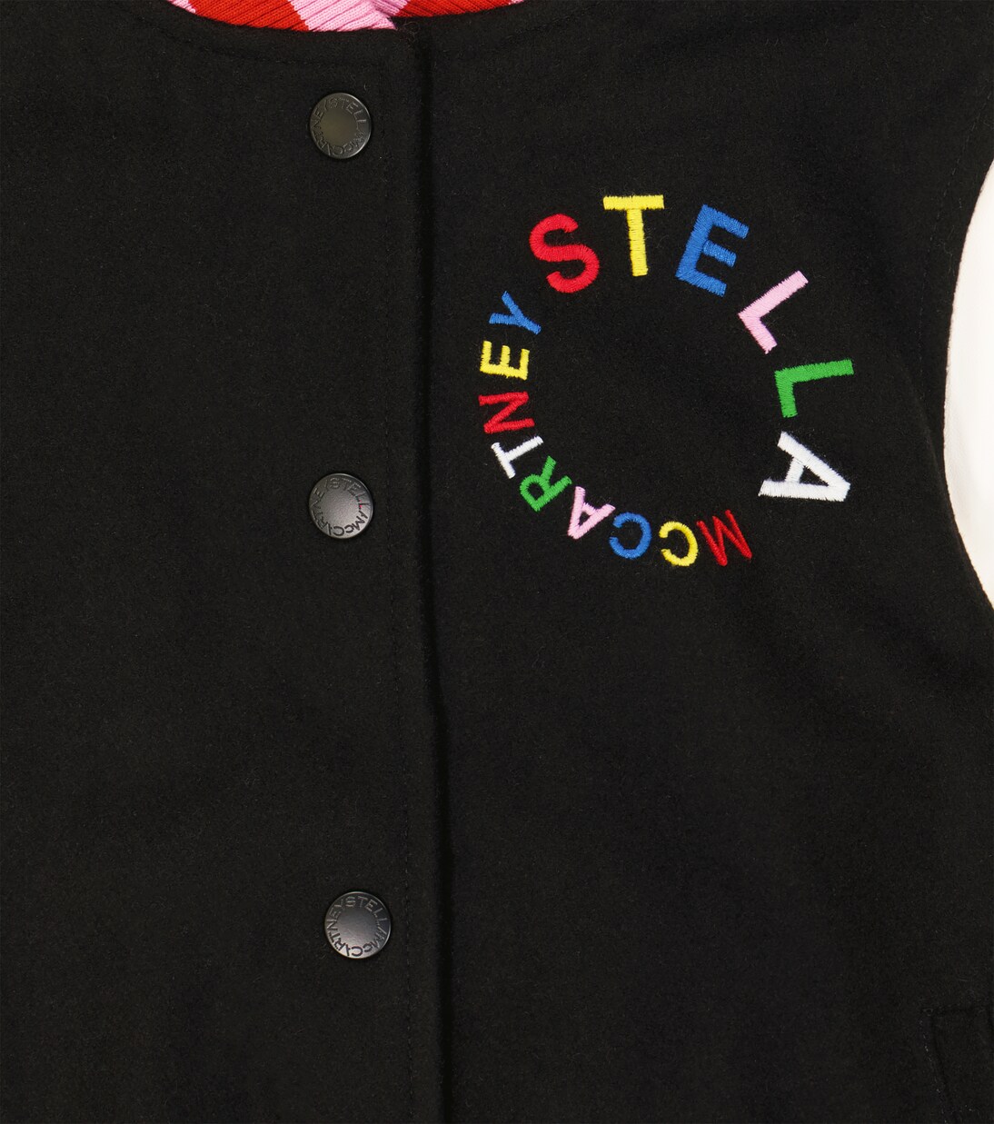 Veste teddy en laine mélangée à logo | Stella McCartney Kids