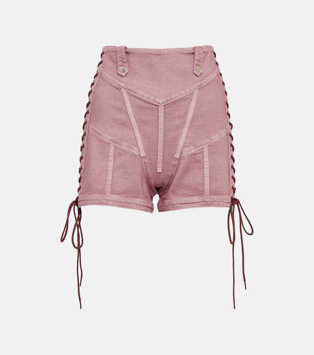 X KNWLS High-Rise Shorts aus Denim | Jean Paul Gaultier