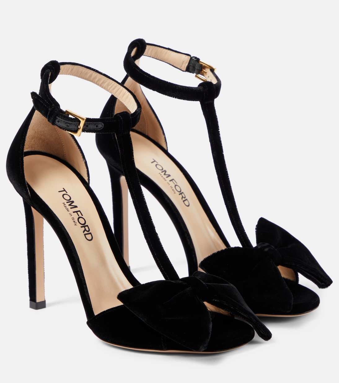 Sandalen Brigitte aus Samt | Tom Ford