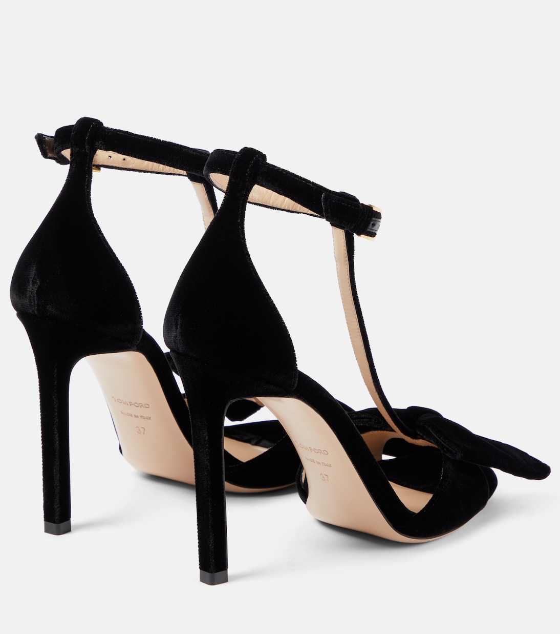 Sandalen Brigitte aus Samt | Tom Ford