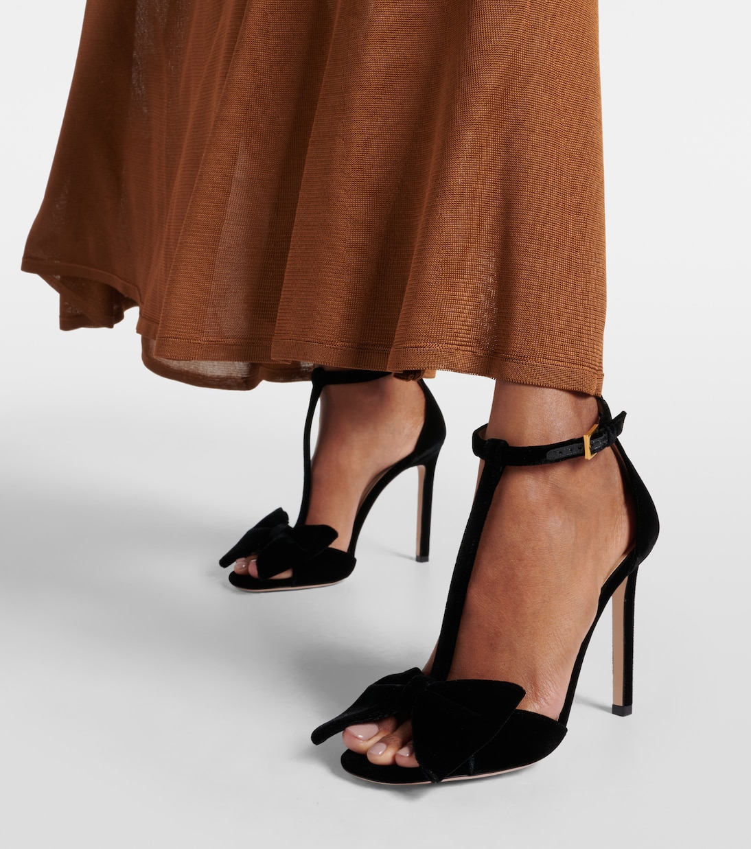 Sandalen Brigitte aus Samt | Tom Ford