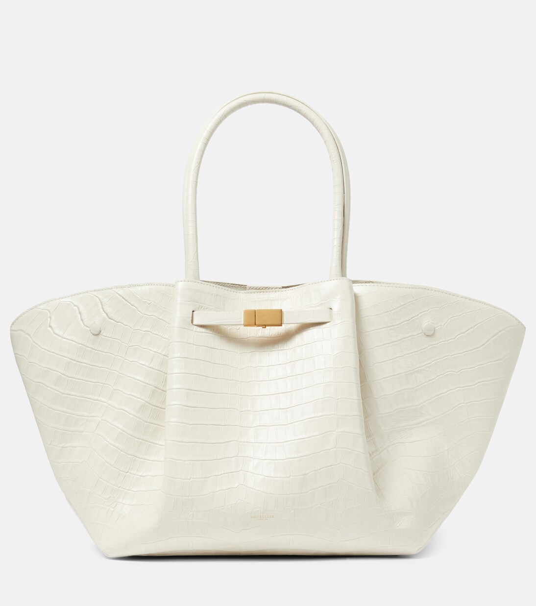 New York croc-effect leather tote bag | DeMellier