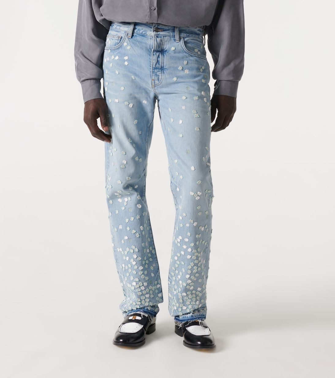 Floral straight jeans | Amiri