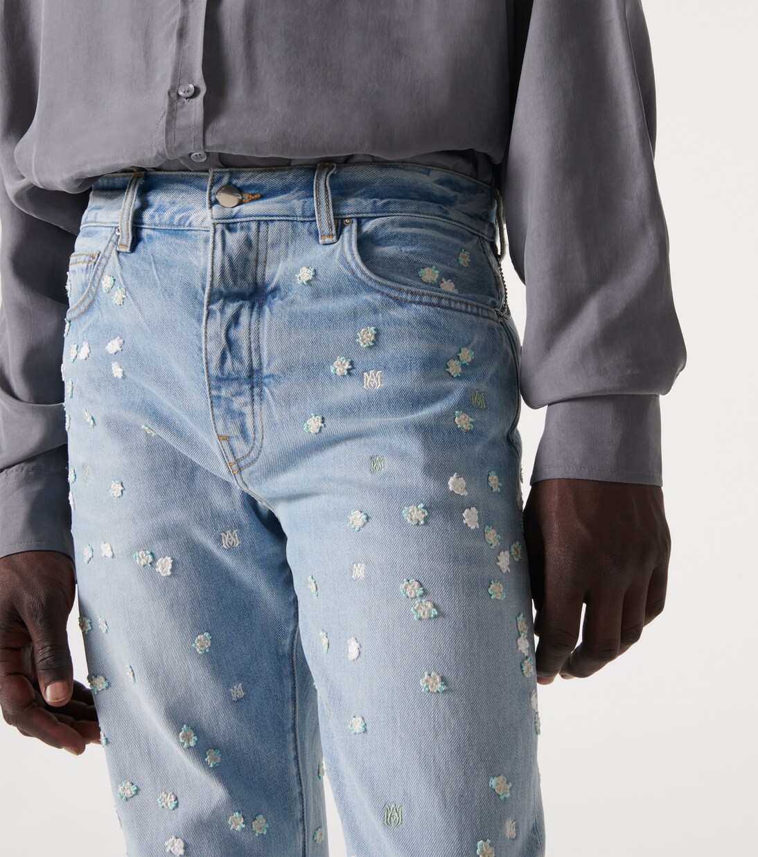 Floral straight jeans | Amiri