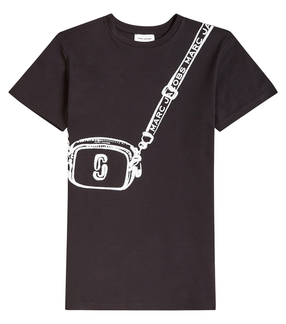 Vestido camisero de jersey de algodón | Marc Jacobs Kids