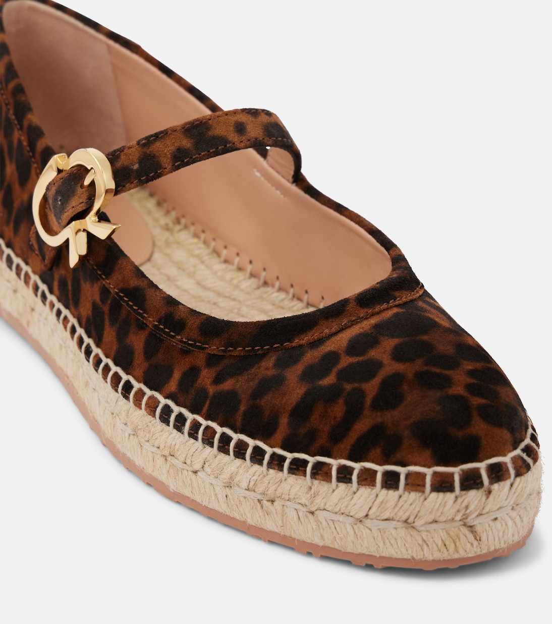 Leopard-print suede espadrilles | Gianvito Rossi