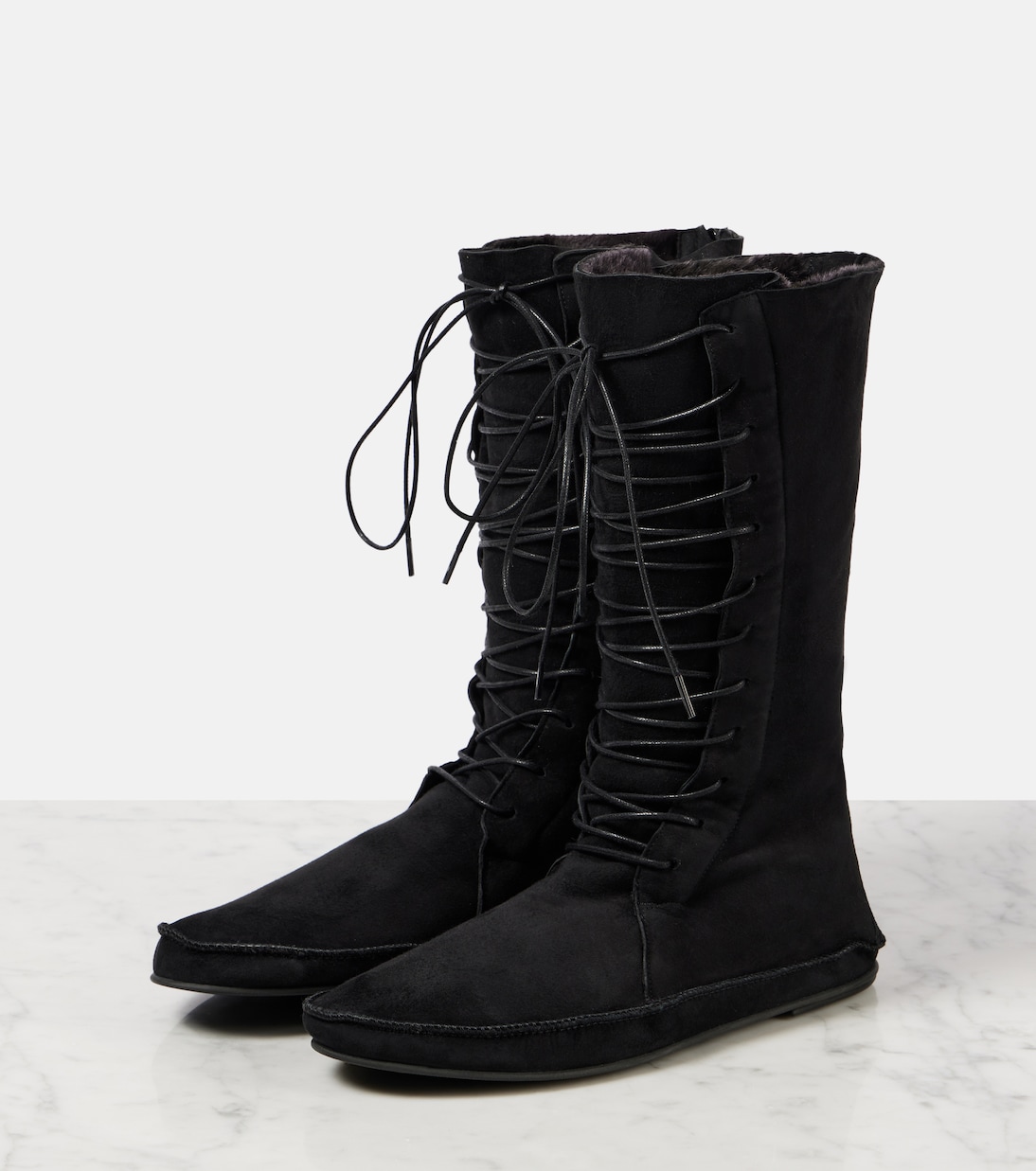 Tyler suede lace-up boots | The Row