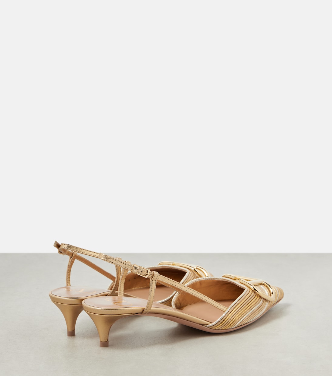 Slingback-Pumps VLogo Signature 40 aus Leder | Valentino Garavani