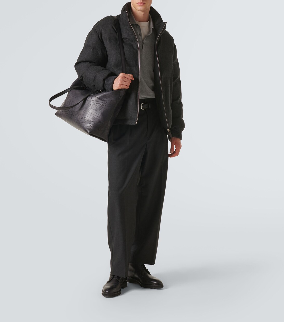 Late Hour Scritto leather tote bag | Berluti